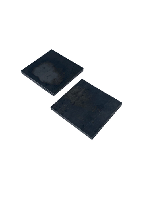 2 Carbon Steel Plates 6" x 6" x 1/4" Plate - Pack of 2 Metal Base plates - A36 Welding Test Practice Coupons - Hot Rolled 0.25” Steel Sheets