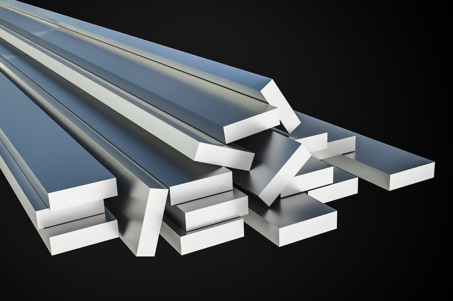 Aluminum Rectangle Bar Strips 1/8" x 3/4" x 12" Extruded 6061-T6511
