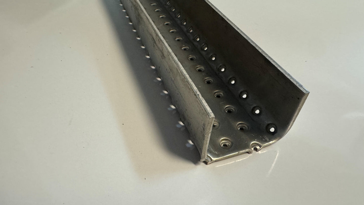 Aluminum Perforated Ladder Tread Rung Grip Nerf Bar Step Plate 20"