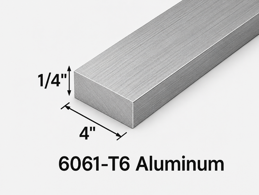 1/4” x 4” aluminum flat bar