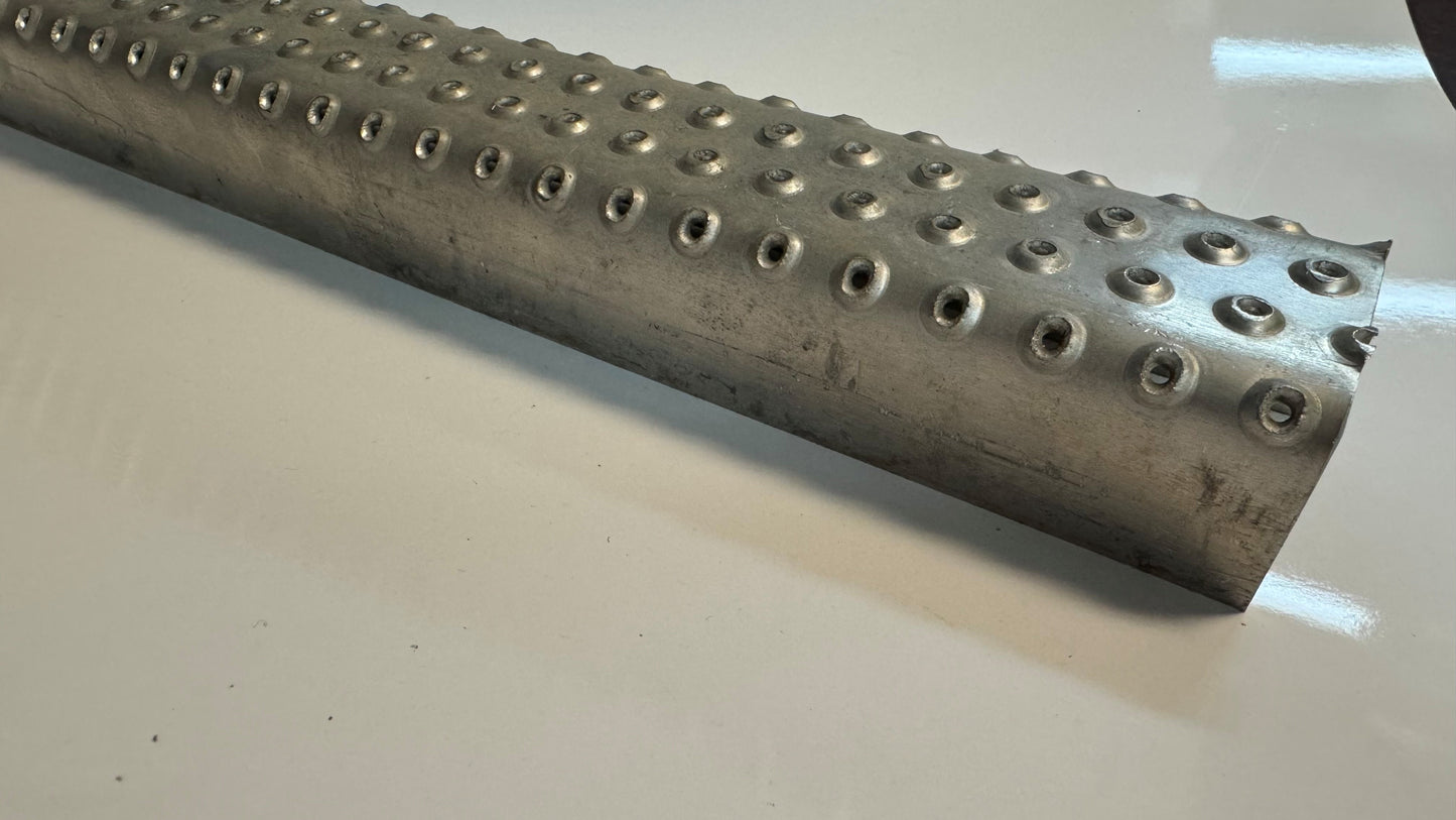 Aluminum Perforated Ladder Tread Rung Grip Nerf Bar Step Plate 20"
