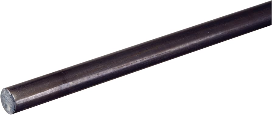 3/4" Solid Steel Round Rod - A36 Hot Rolled Carbon Steel Round Bar - 0.75” Steel Shaft - Steel Dowel Rod