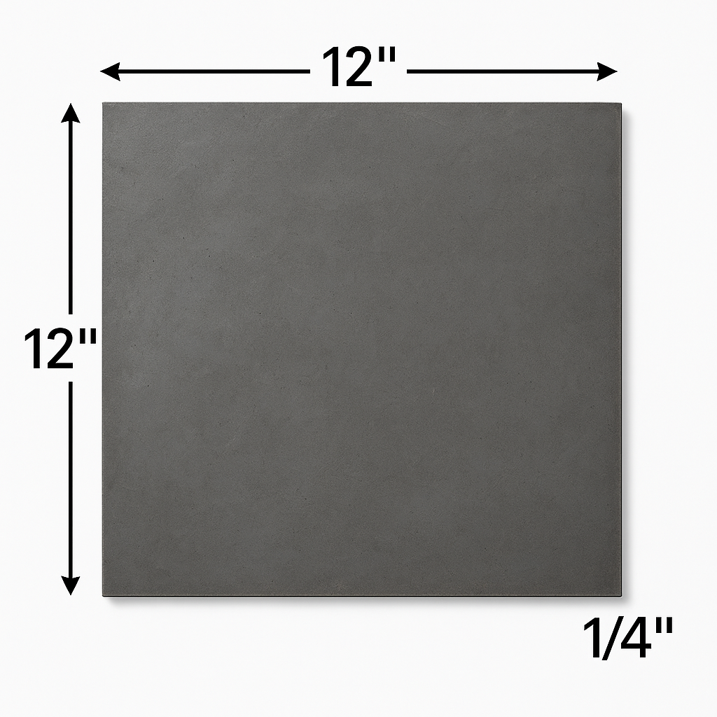 12” x 12” x 1/4” Steel Plate - A36 Hot Rolled Carbon Steel Base Plates - 1’ x 1’ x 0.25” Steel Sheets for Fabrication - Bulk Discount Value Packs