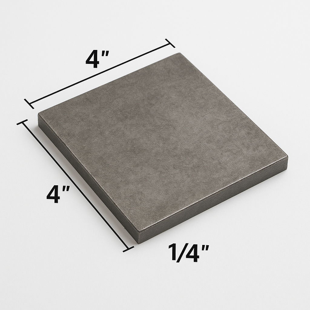 4" x 4" x 1/4" Steel Shims