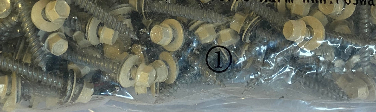 Light stone Metal building screws