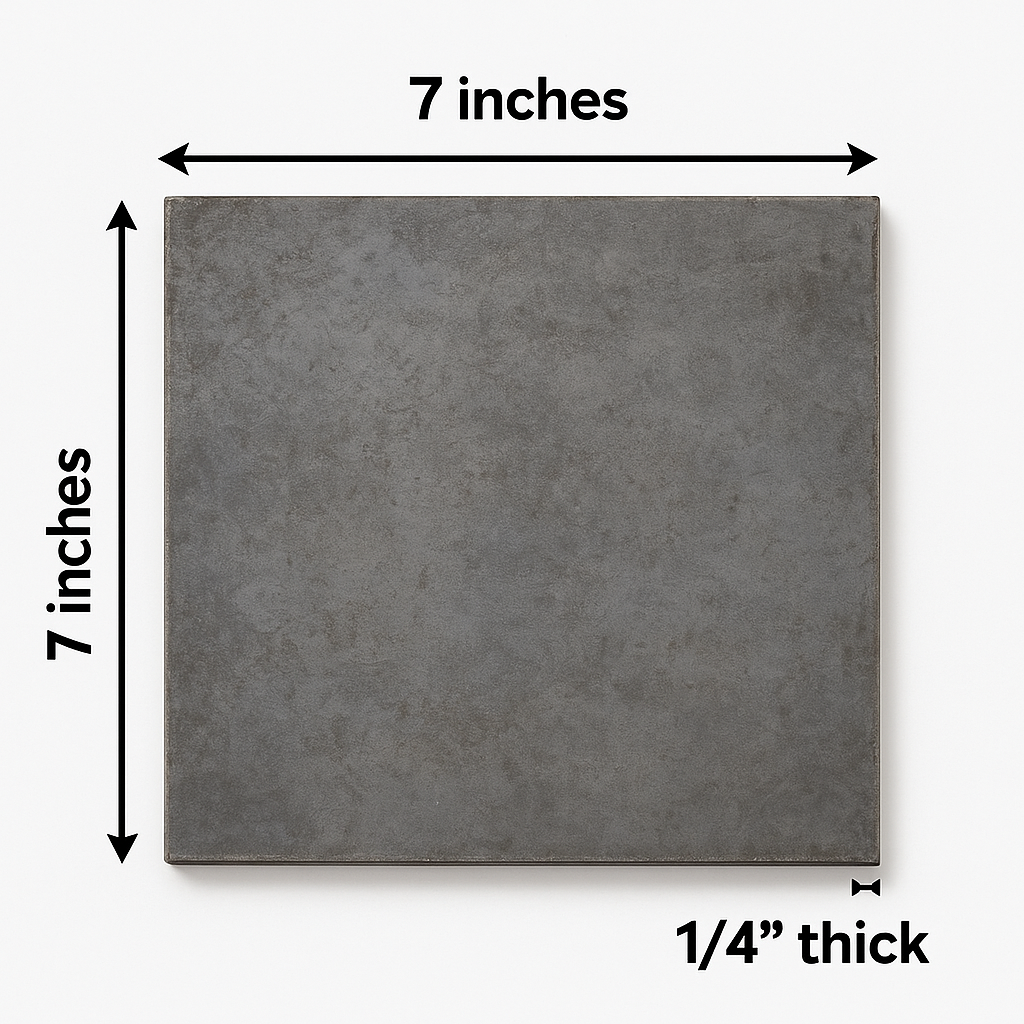 7" x 7" x 1/4" Steel Shim Plate