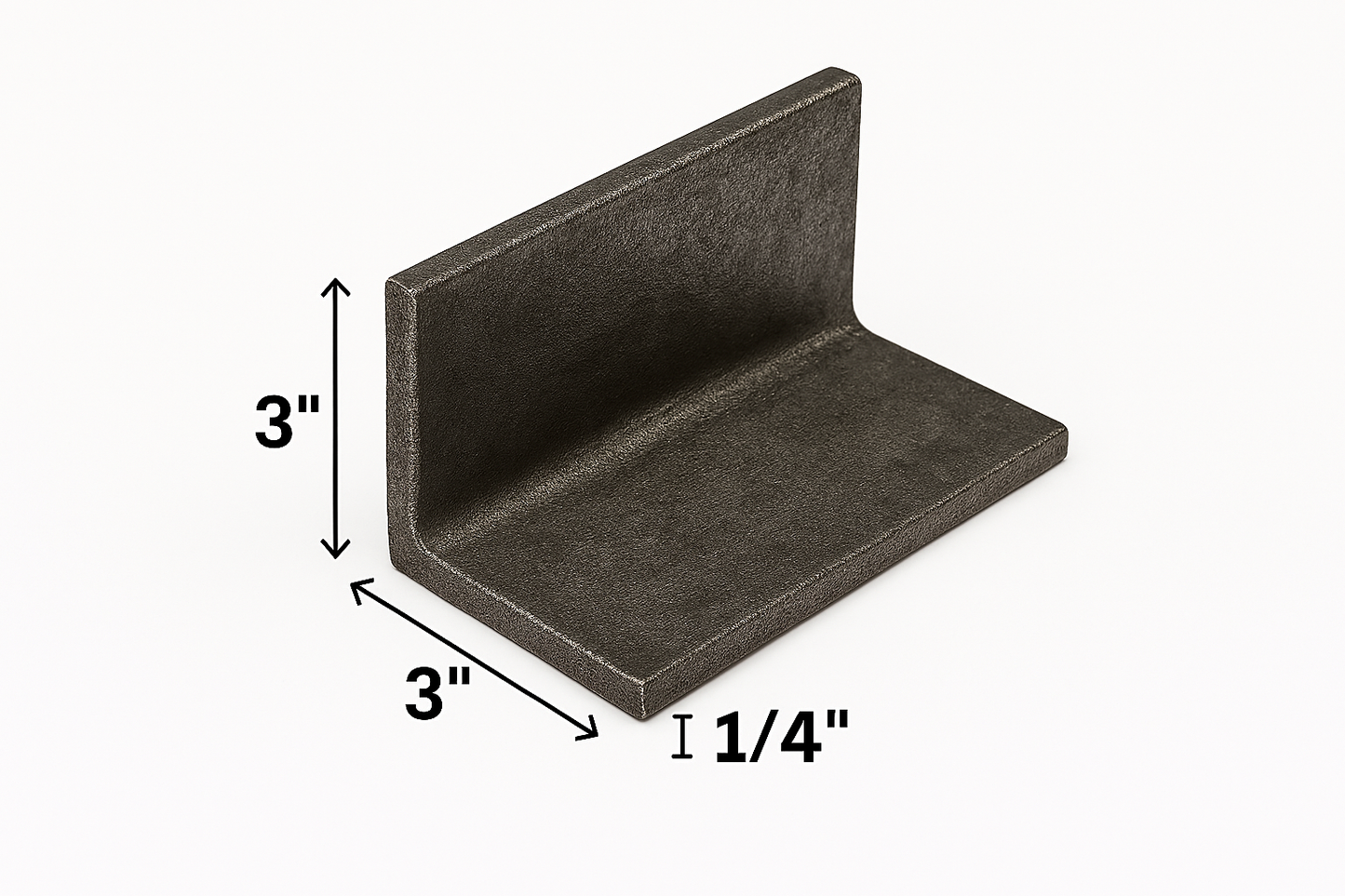 3" x 3" x 1/4" Steel Angle Iron