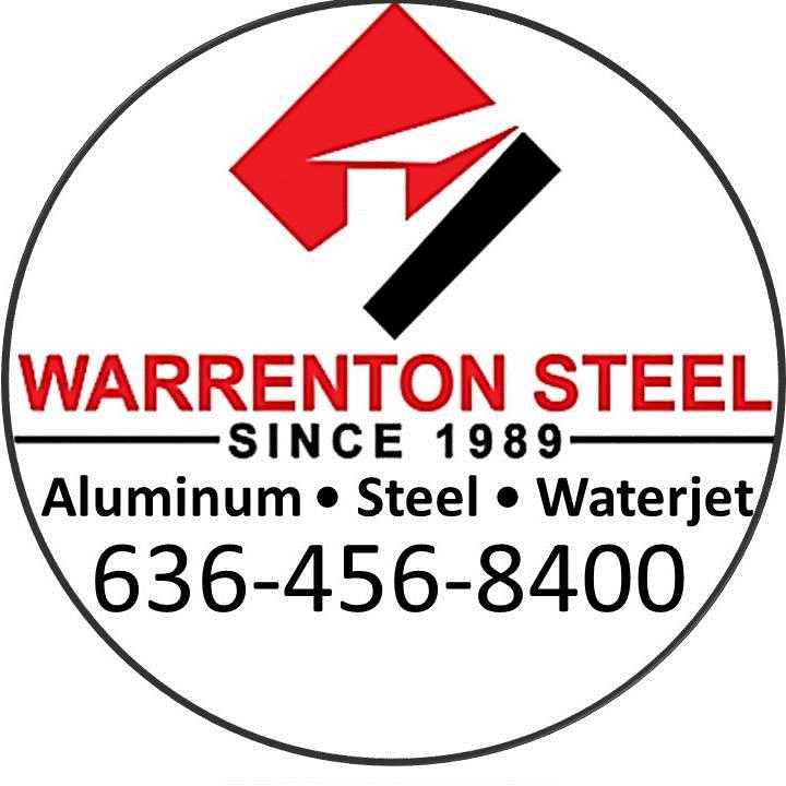 Warrenton Steel Logo. Aluminum, Steel, and water jet