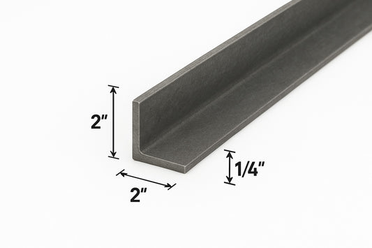 2” x 2” x 1/4” Steel Angle Iron - A36 Hot Rolled Steel Lintel Bracket