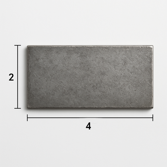 2” x 4” Steel Shim - A36 Hot Rolled Steel Welding Practice Coupon - Base Plate - Select Thickness