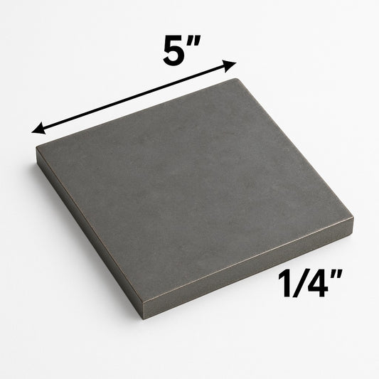 5” x 5” x 1/4"  Steel Shim Plates - A36 Hot Rolled Metal Post Base Plate - 0.25” Heavy Duty Steel - Welding Practice - Quantity Discounts