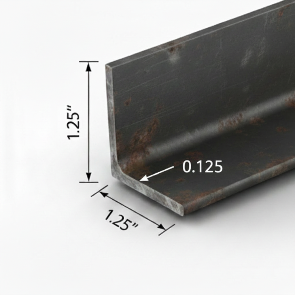 1.25” angle zoomed 0.125” thick 