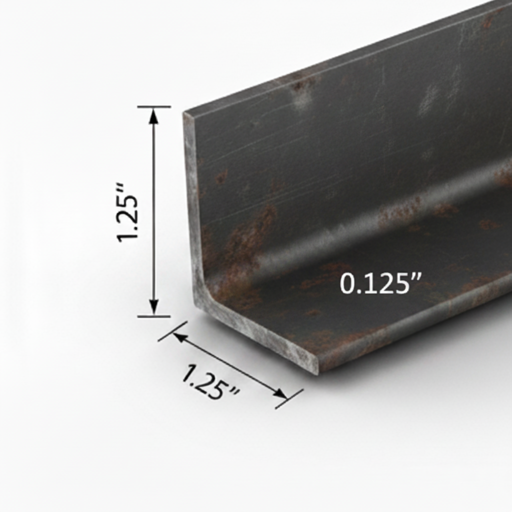 1.25” angle zoomed 0.125” thick 