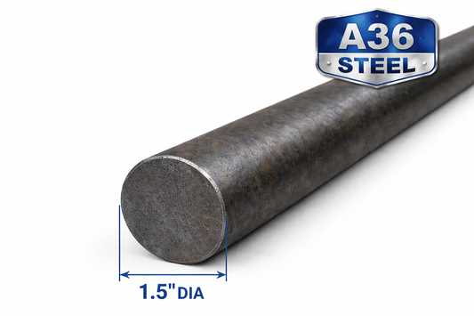 1.5" Steel round rod A36