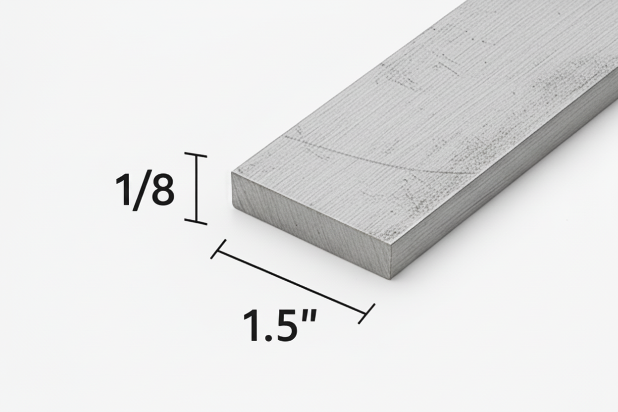 1/8“ x 1 1/2“ aluminum flat bar