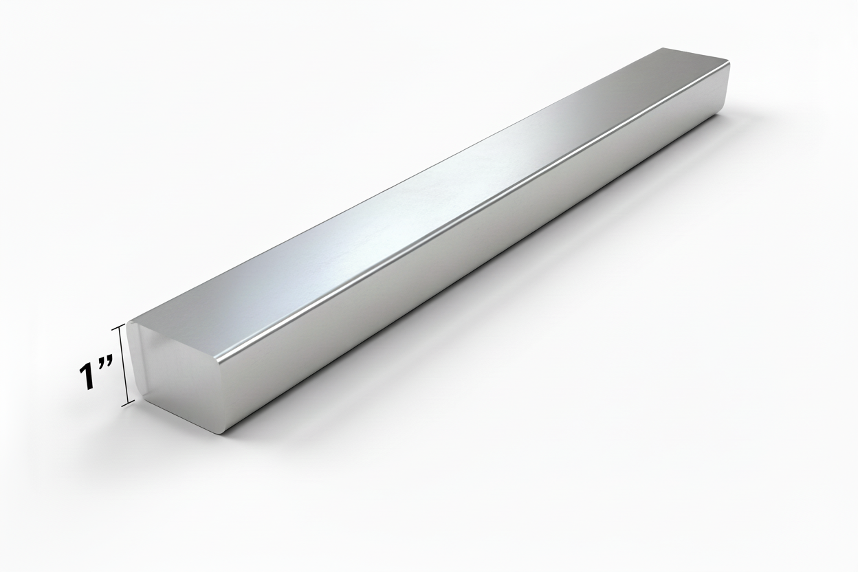 1 inch aluminum square bar