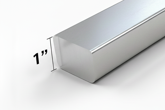 1” Square Aluminum Bar 6061- One Inch Solid Square Rod - Metal Shaft, Square Stock, 1” x 1” Aluminum Alloy Square Bar