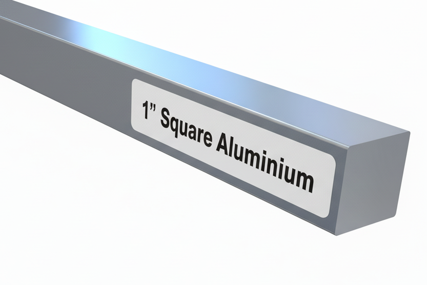 1” square aluminum metal bar