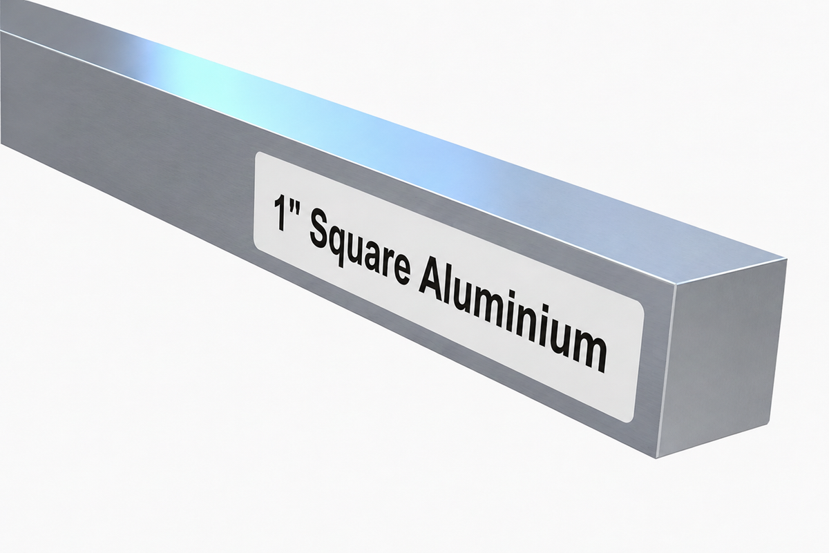 1” square aluminum metal bar
