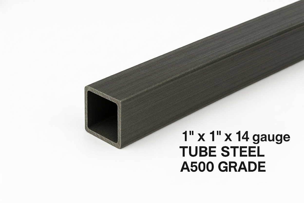 1” x 1” x 0.083” tube steel