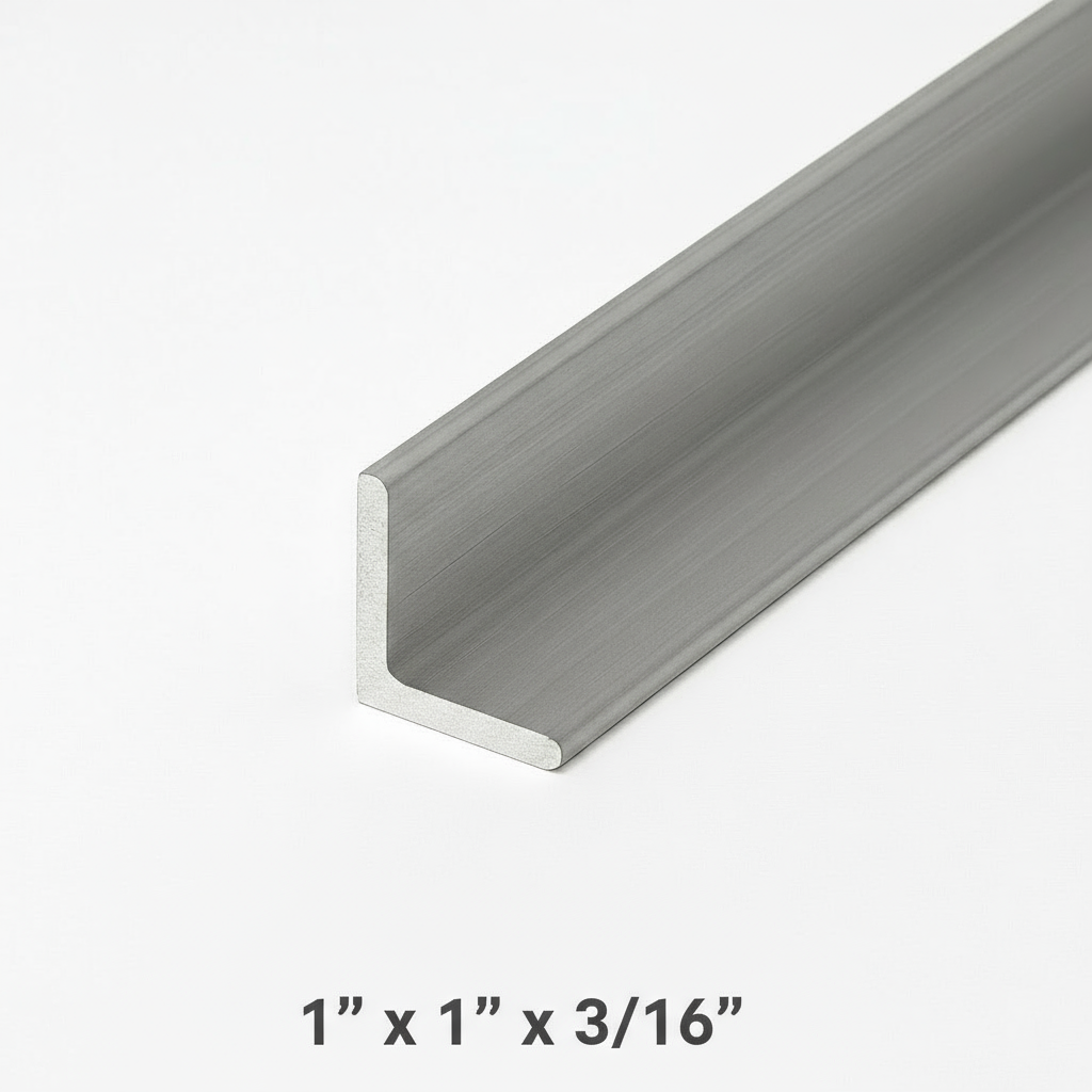 1“ x 1“ x 3/16“ aluminum angle