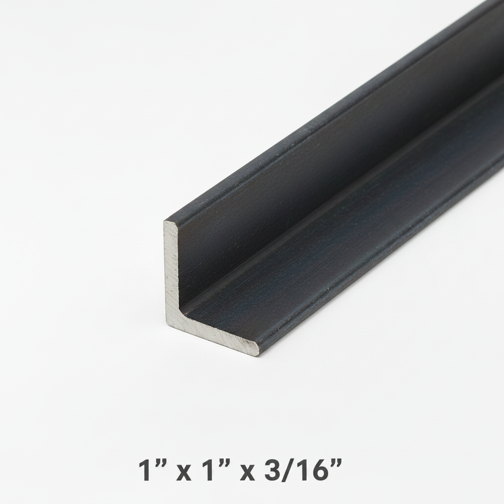 1“ x 1“ x 3/16“ steel angle