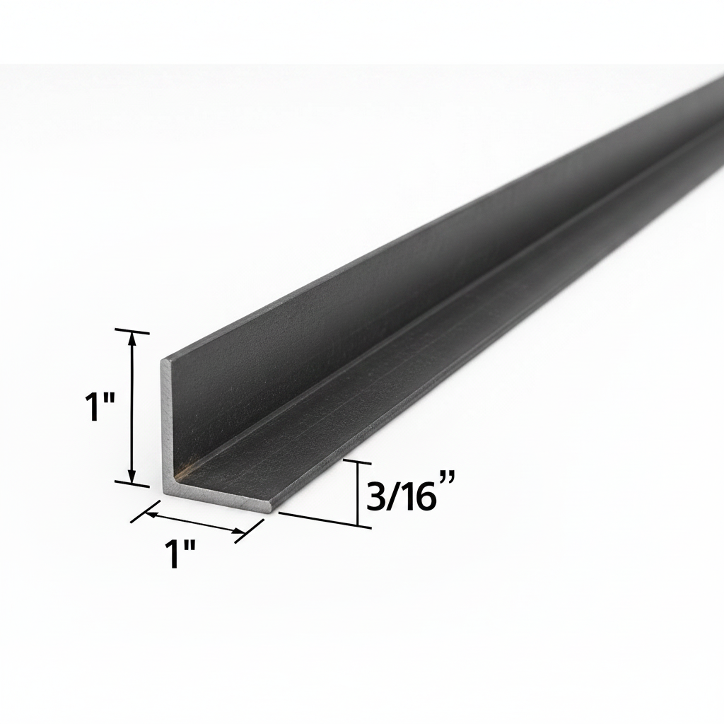 1“ x 1“ x 3/16“ steel angle
