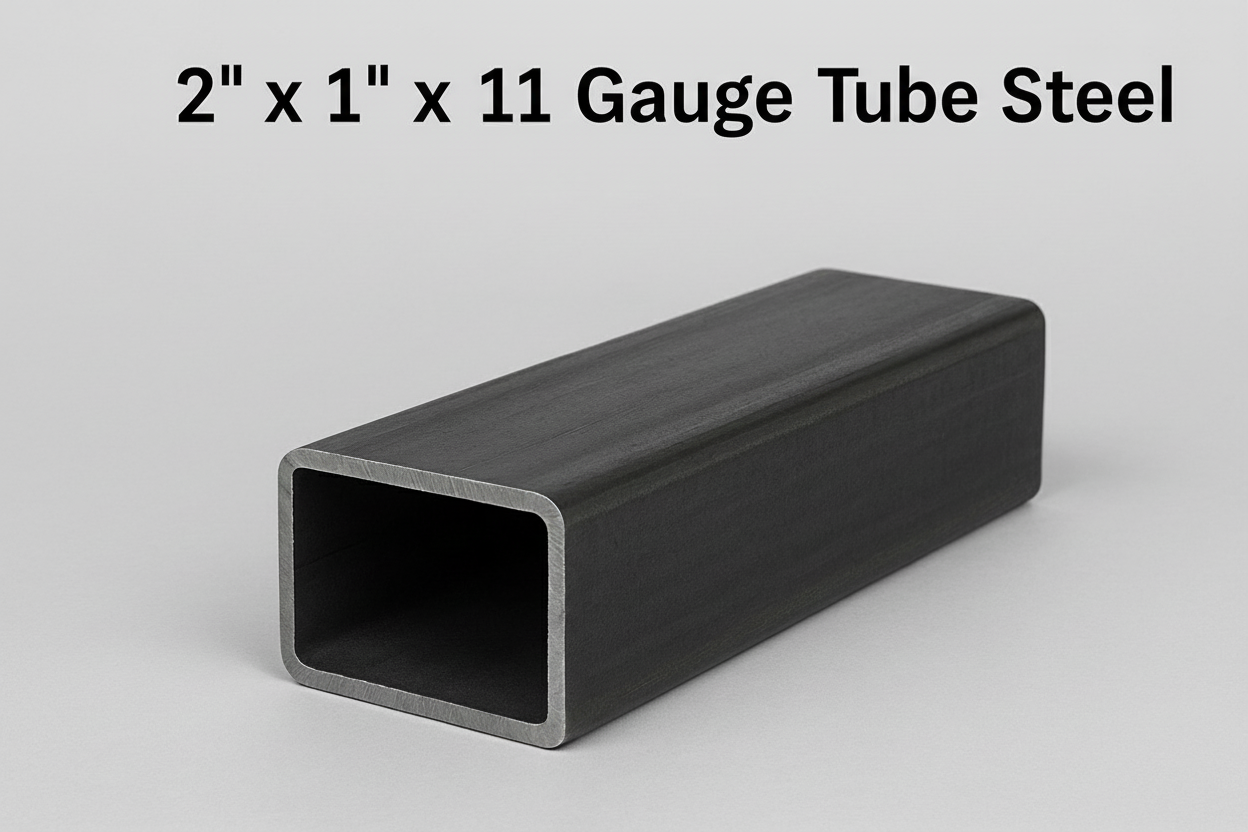 2” x 1” x 11 gauge tube steel
