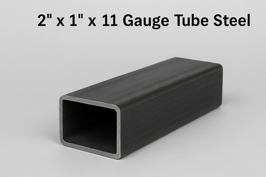2” x 1” x 11 gauge tube steel