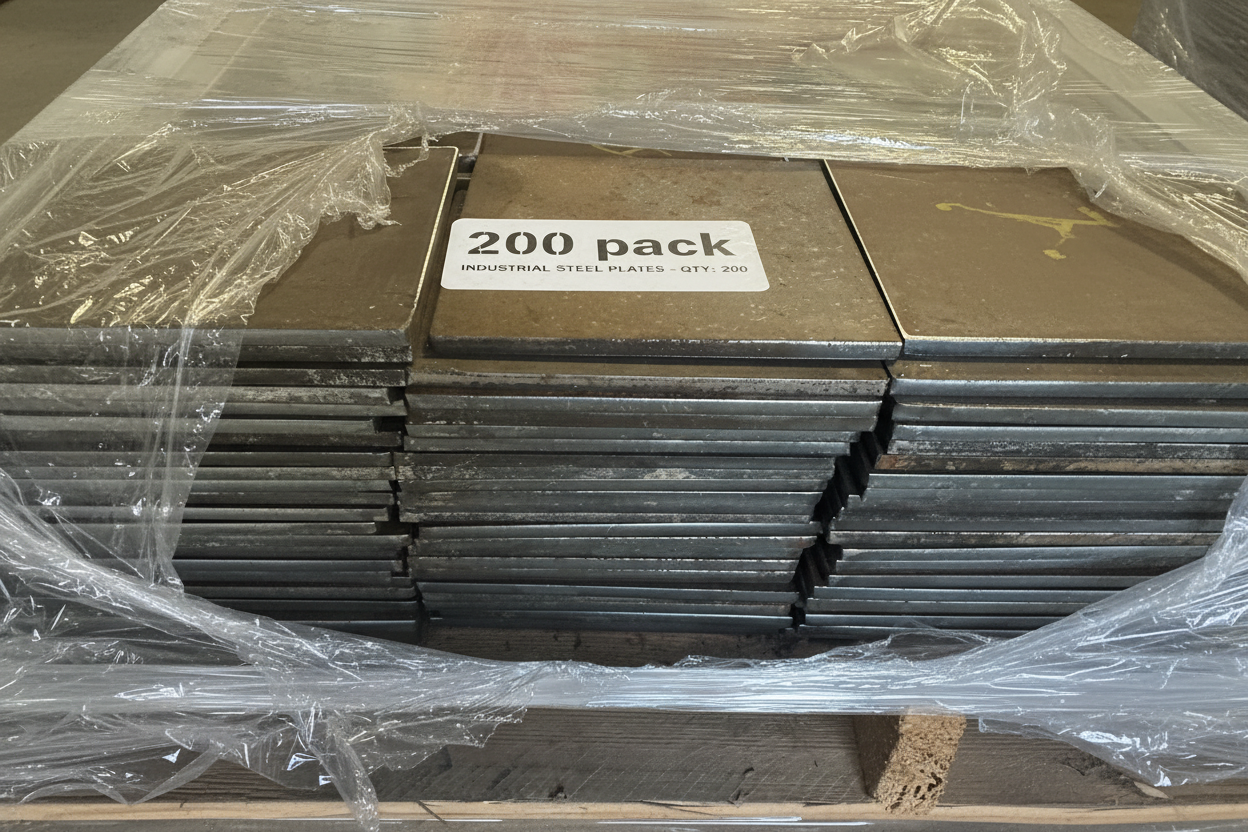 200 pack of steel plates
