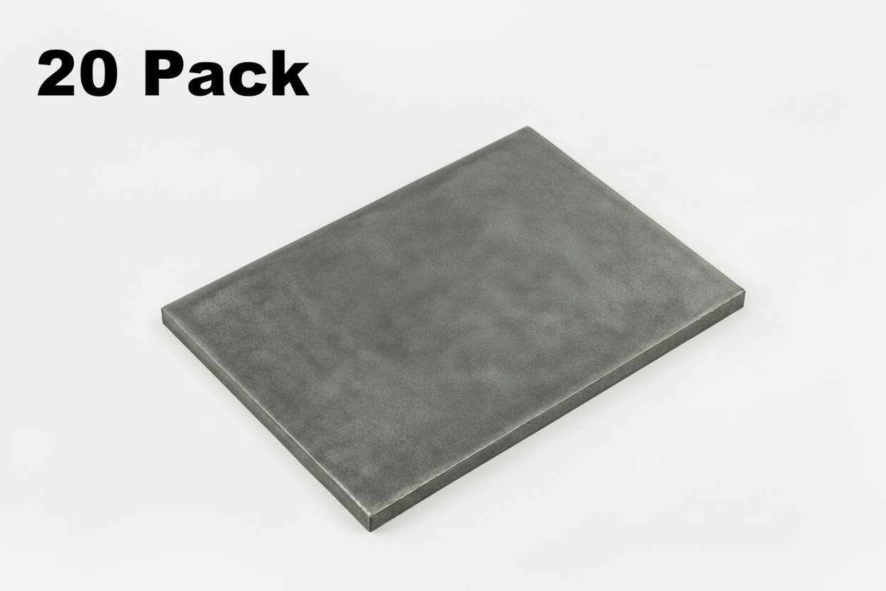 20 piece pack of steel plates for welding practice 