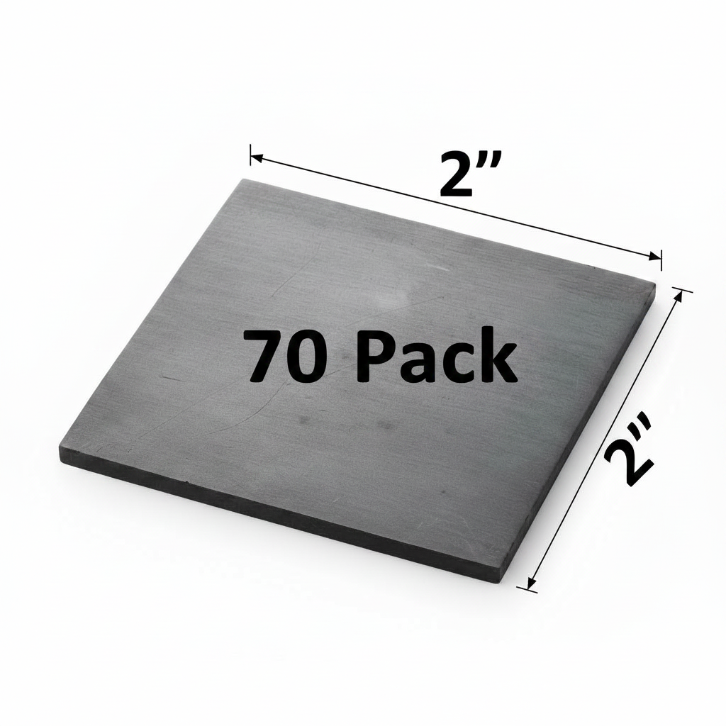 2” square Metal plate 70 pack