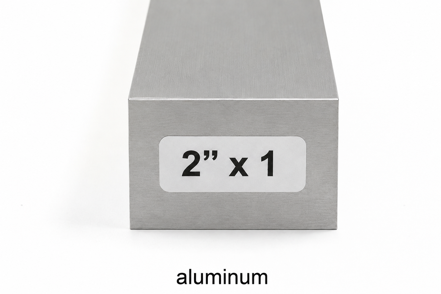 2” x 1” aluminum square bar
