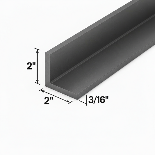 2” x 2” x 3/16” steel angle