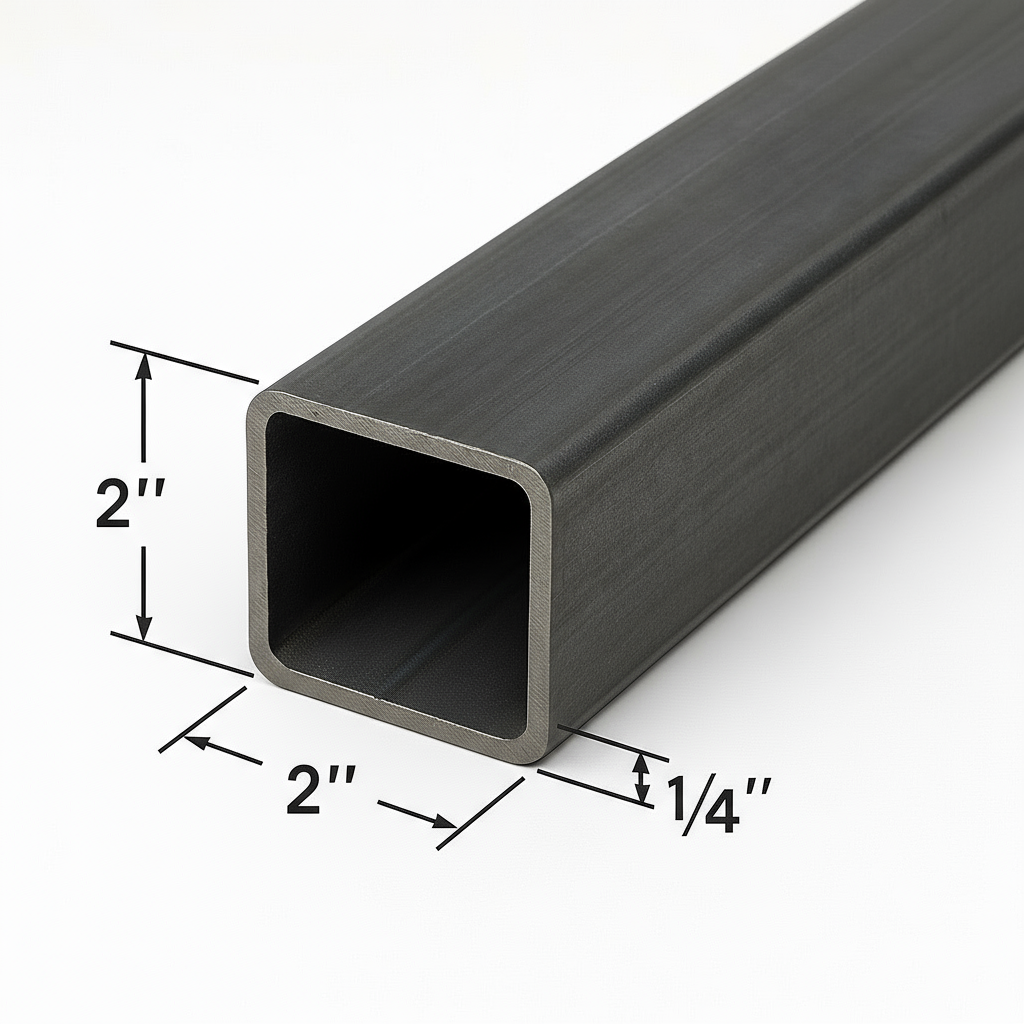 2” x 2” x 1/4” tube steel A500