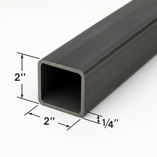 2” x 2” x 1/4” tube steel A500