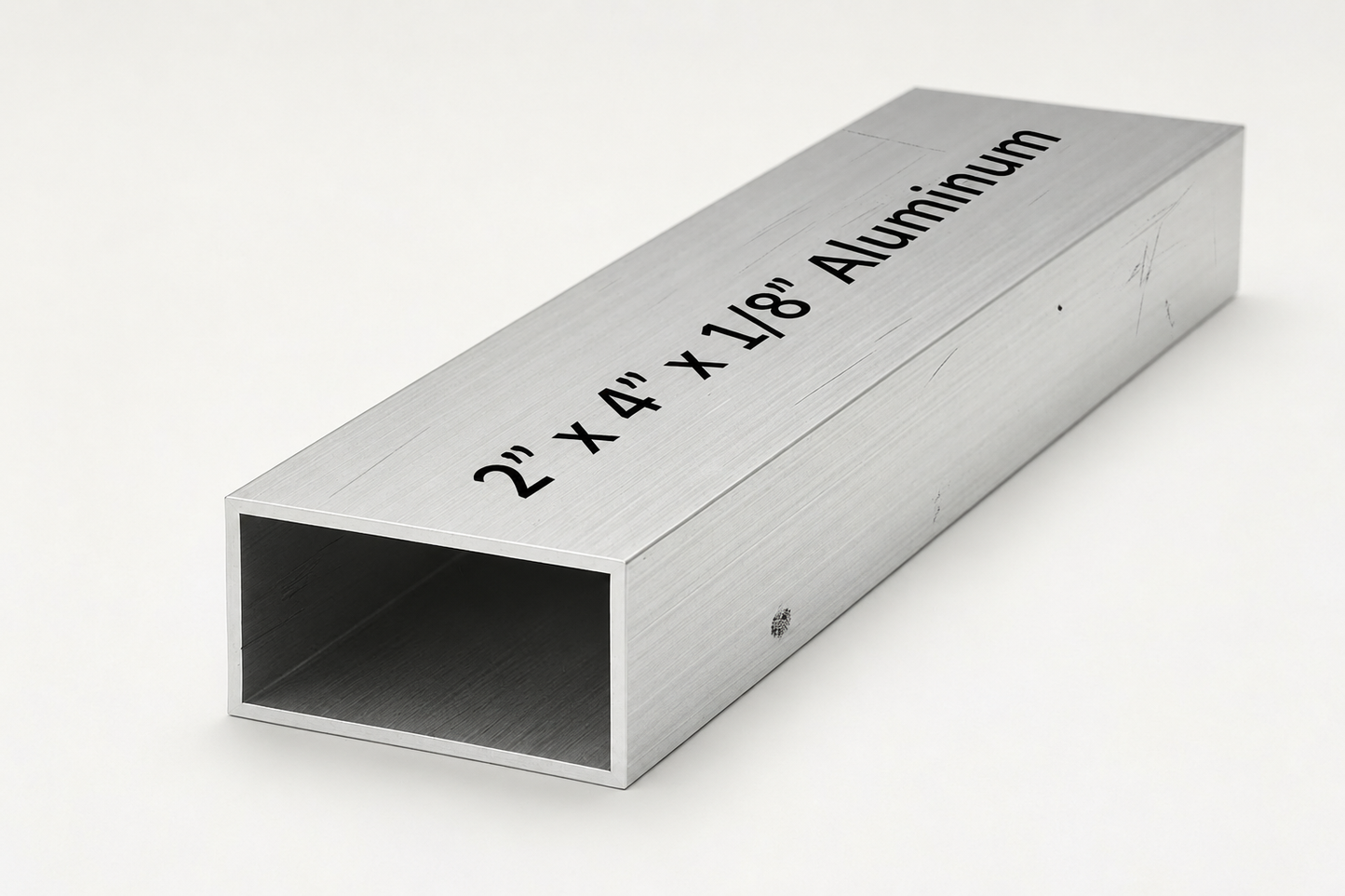 2” x 4” x 1/8” aluminum tube