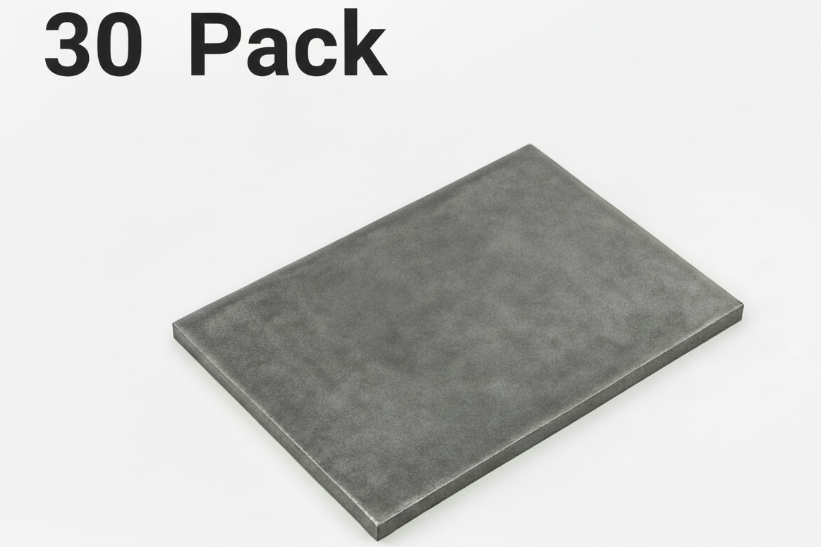 30 piece pack of steel plates for welding practice 