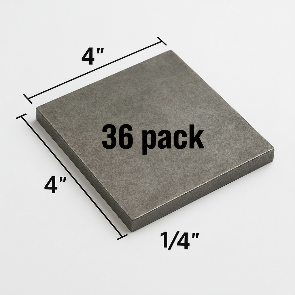 36 Pack of steel shims.