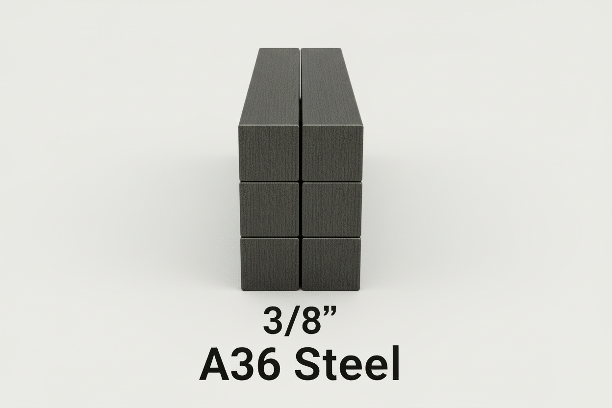 Stack of 3/8 “ Square bar