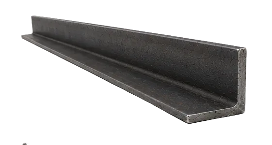 3x2 x 1/4 inch steel angle iron on a white background.