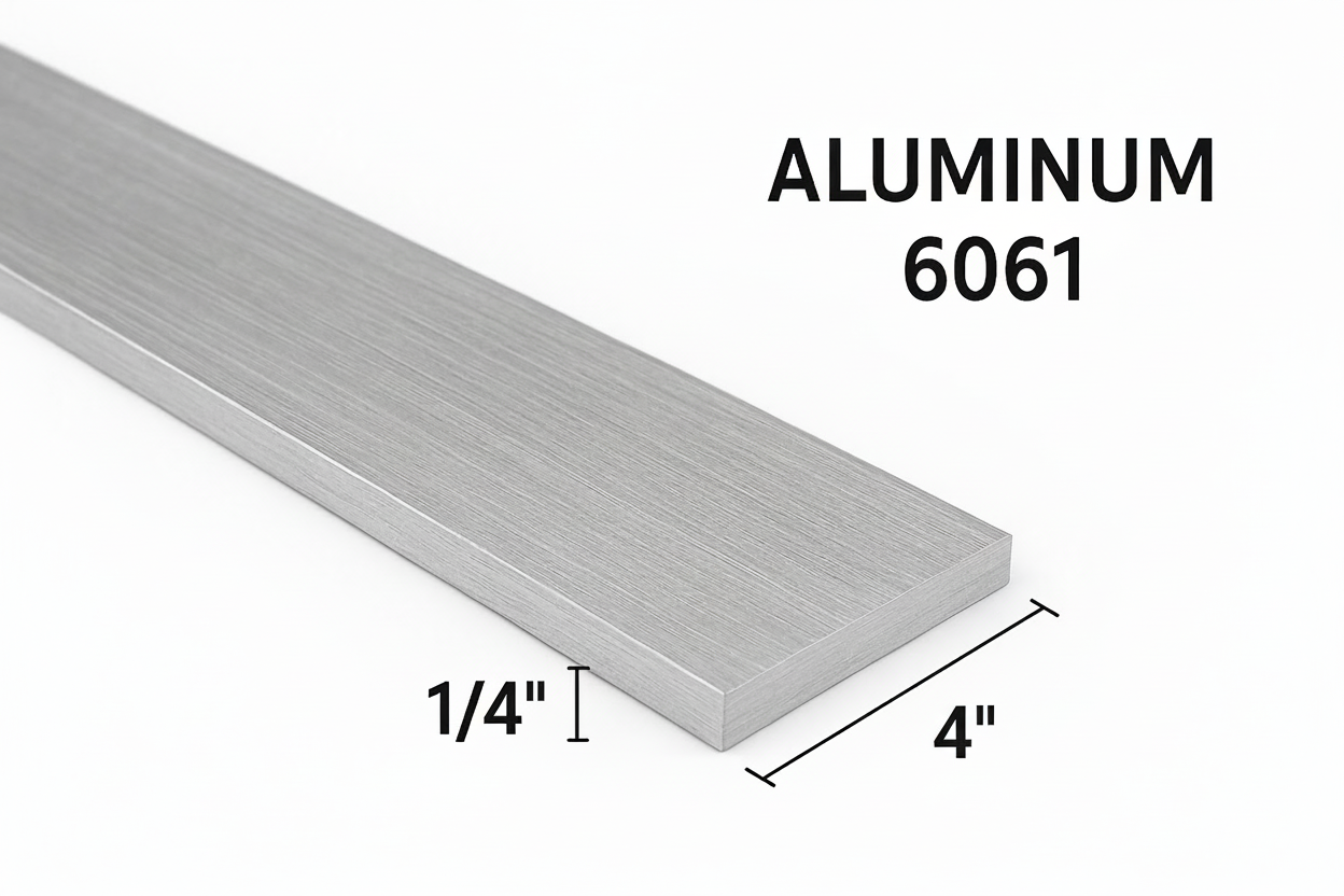 4“ x 1/4“ aluminum flat bar