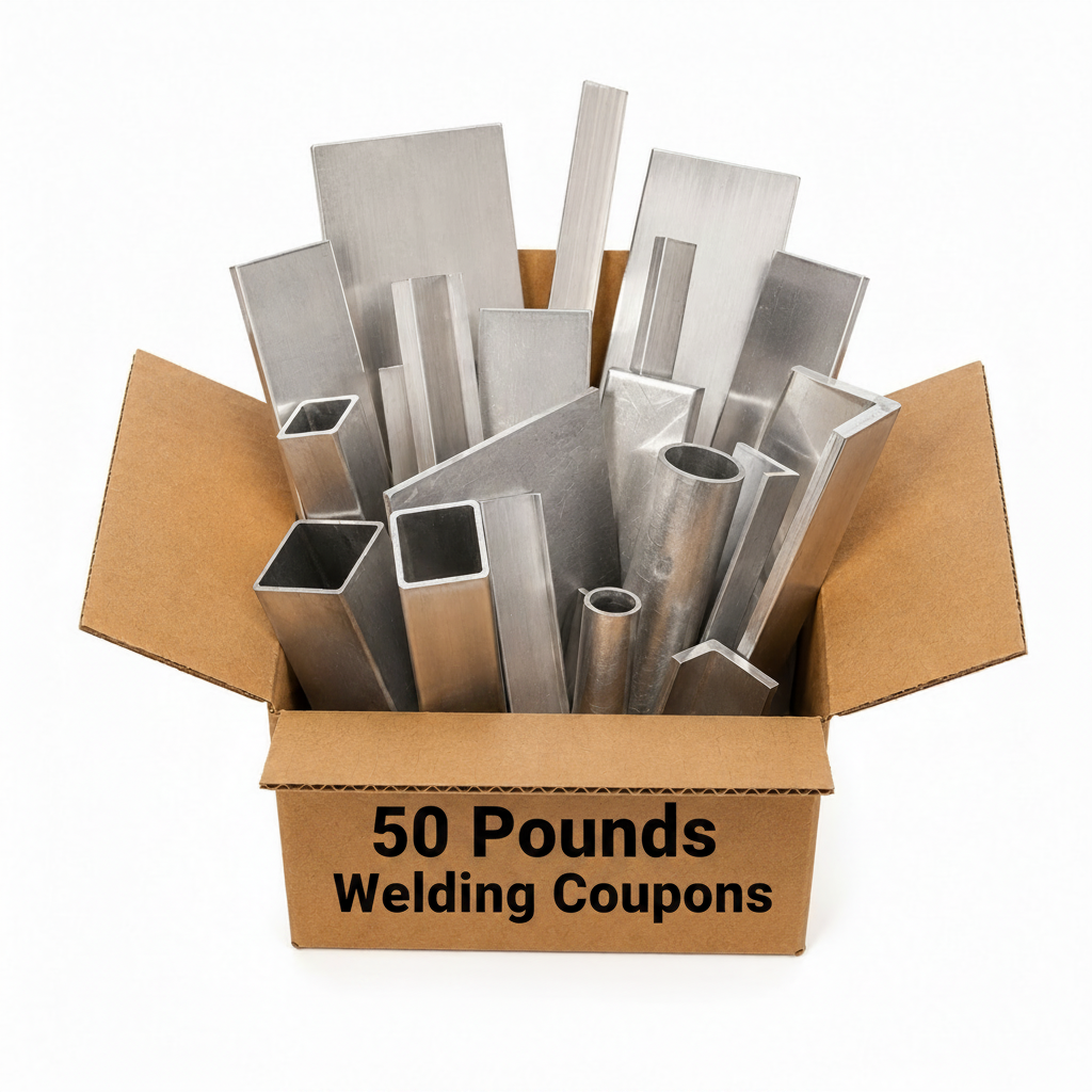 50 pounds of aluminum welding practice coupons