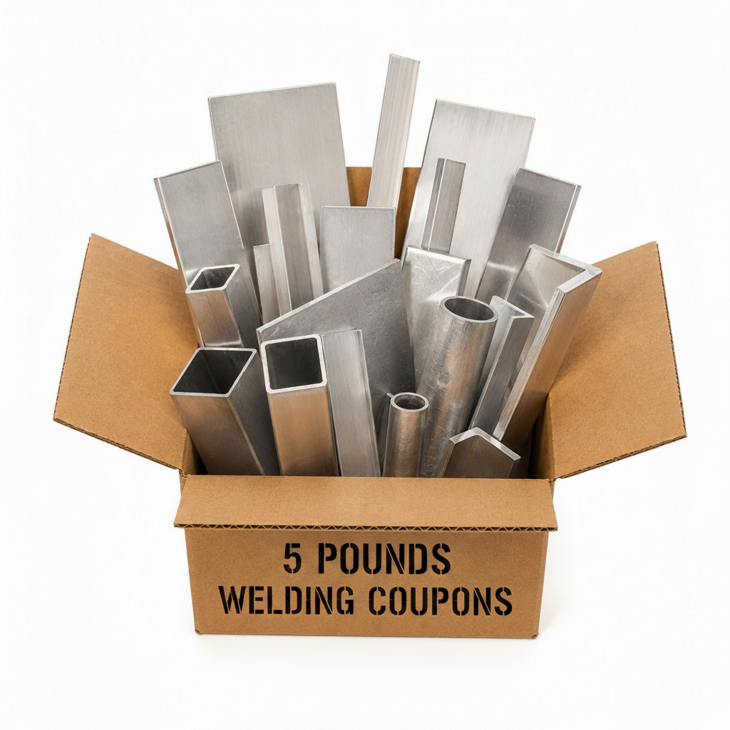 5 pounds of aluminum welding practice coupons