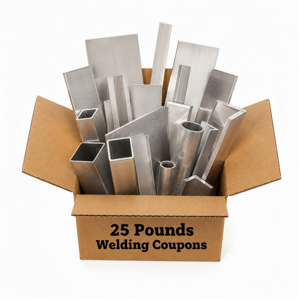 25 pounds aluminum welding practice coupons