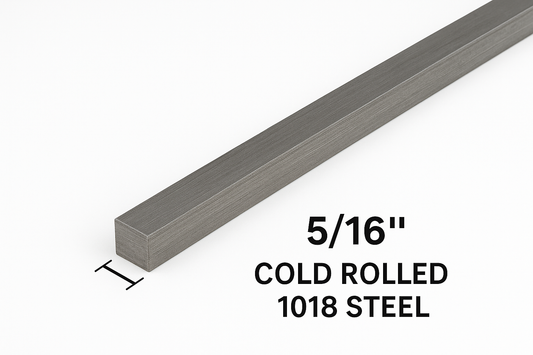 5/16 inch cold rolled 1018 steel square bar