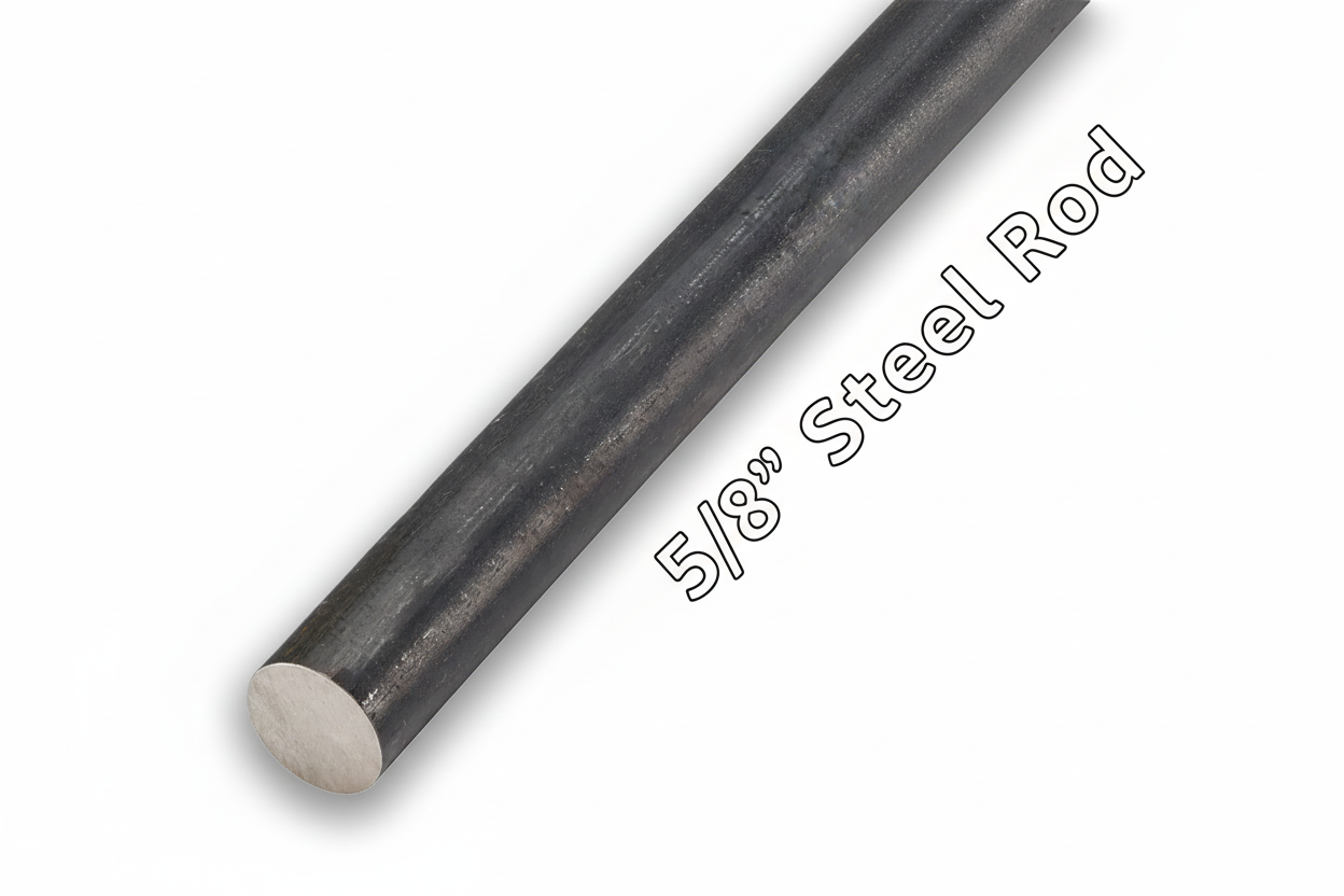 5/8” steel rod