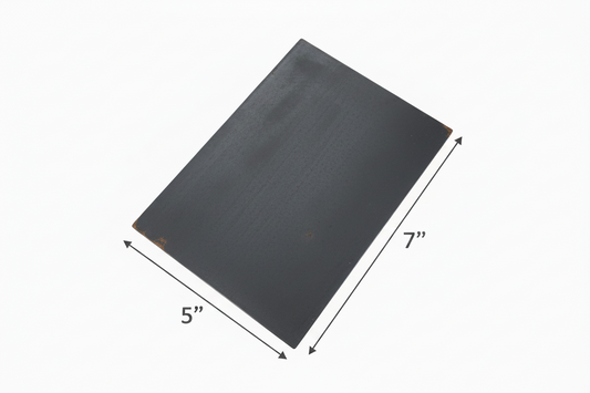 5” by 7” steel shim plate welding practice coupon 