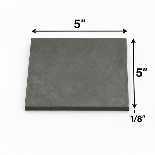 5” x 5” x 1/8” steel shim plate 