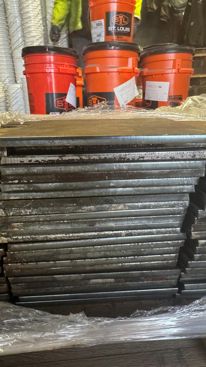 6" x 6" x 1/4" Steel Base Plates - Welding Practice - A36 Hot Rolled Steel Shim Plate